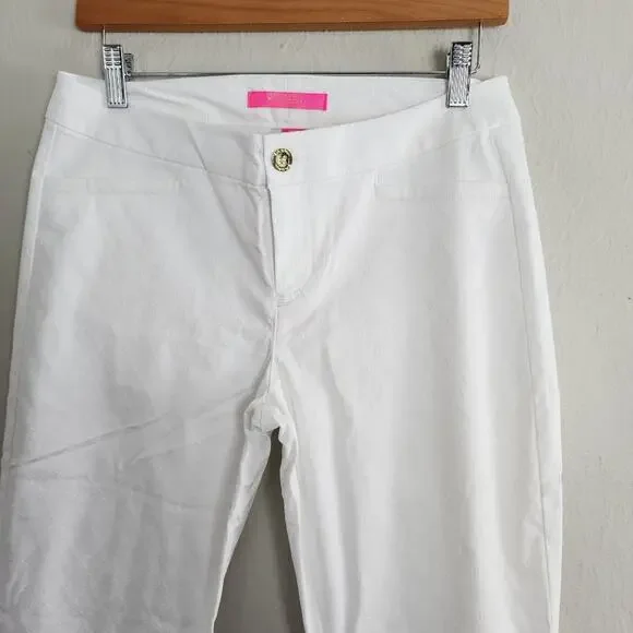 Lilly Pulitzer Kelly Skinny Ankle Pant Resort White 6 NWT Stretch High Rise 28" - Picture 3 of 9